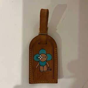 Louis Vuitton Luggage Tag with custom painting